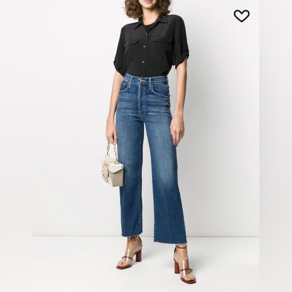 NWOT Equipment Floral Silk Short Sleeve Blouse, size Large - Picture 8 of 14